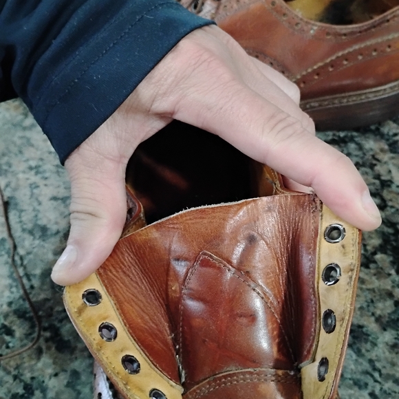 Vintage Trickers Brown Leather Men's Brogue Shoes - Picture 10 of 13